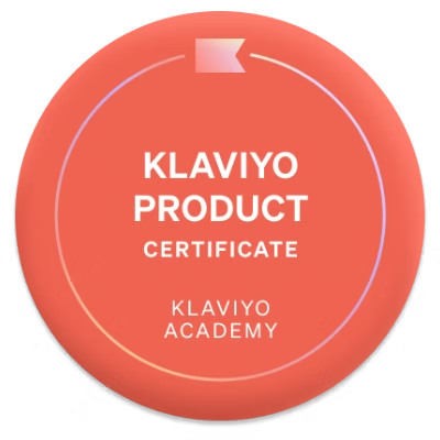 Klaviyo Product Certification