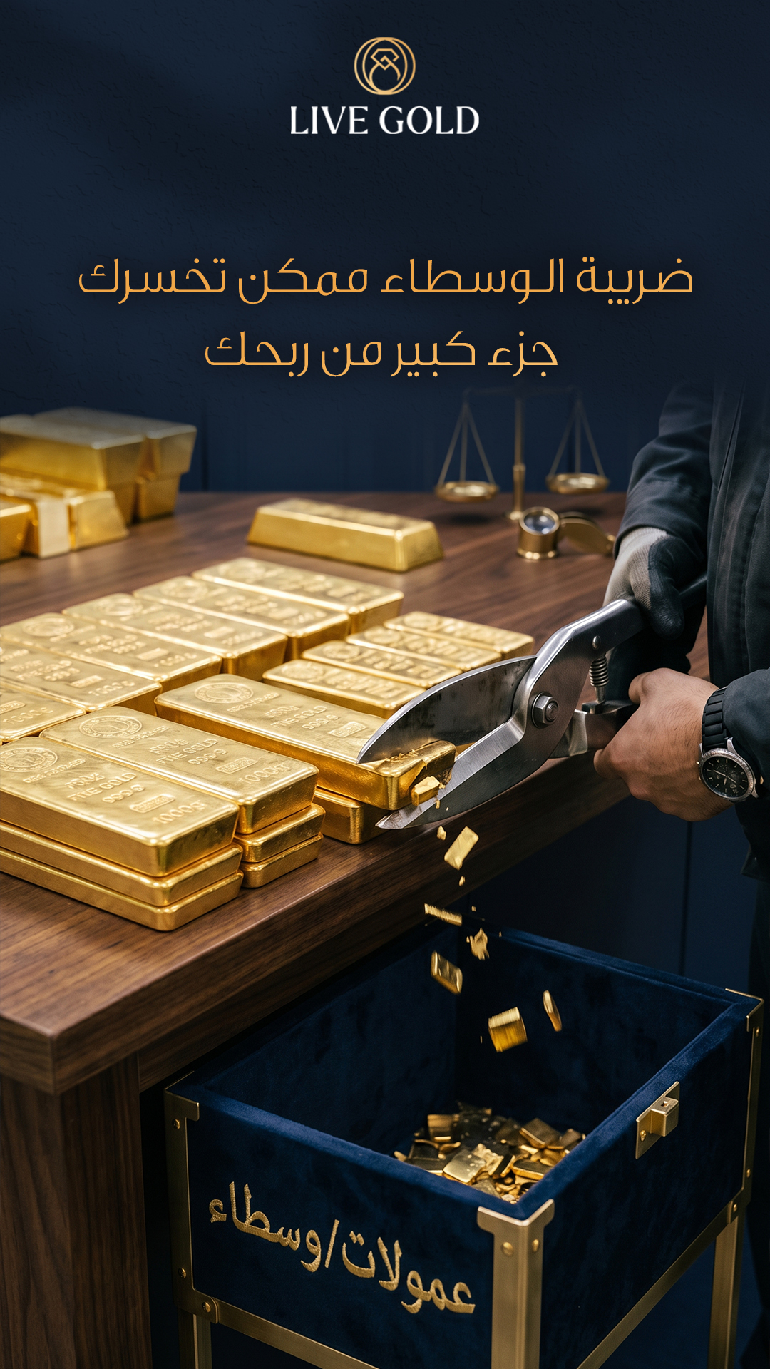 ضريبة الوسطاء تخسرك ربحك — لايف جولد