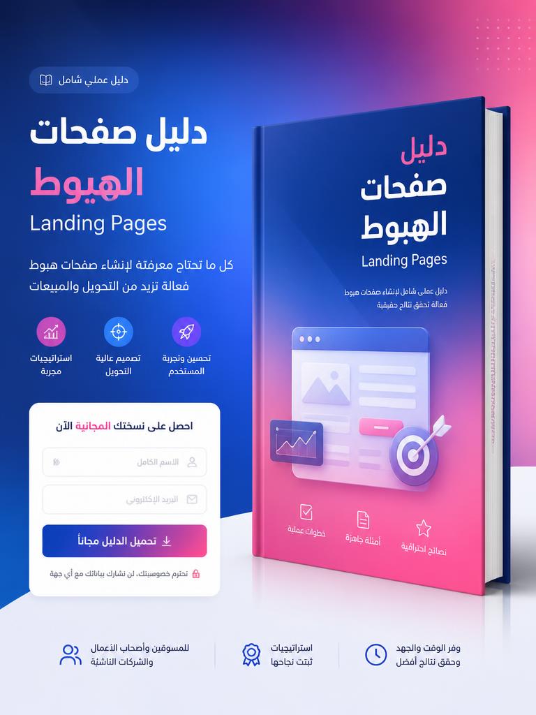 دليل صفحات الهبوط Landing Pages عالية التحويل
